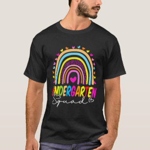 T-shirt Retour à l'école Maternelle Escouade Arc-en-ciel