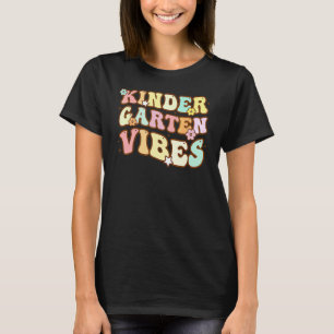 T-shirt Retour à l'école Maternelle Vibes Groovy Rétro Thé