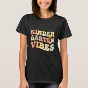 T-shirt Retour À L'École Maternelle Vibes Retro Enseignant