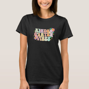 T-shirt Retour À L'École Maternelle Vibes Retro Enseignant
