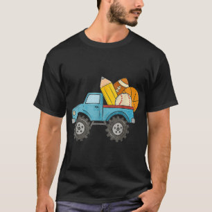 T-shirt Retour À L'École Monster Camion Baseball Football