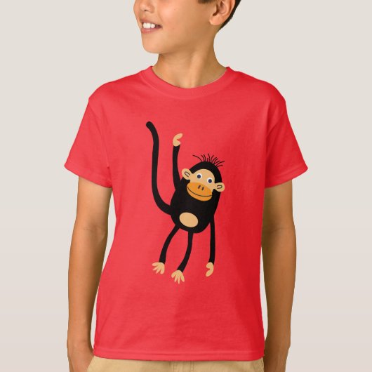 T-shirt Retour À L'École Petit Singe (Devant)