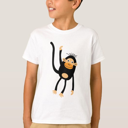T-shirt Retour À L'École Petit Singe (Devant)