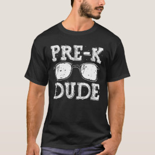 T-shirt Retour À L'École Pré K Dude Premier Jour De L'Écol