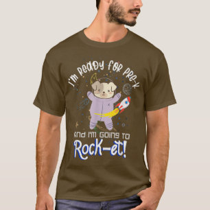 T-shirt Retour À L'École Pré K Space Rocket Astronaut Chie