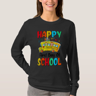 T-shirt Retour à l'école Premier jour Chauffeur de bus En