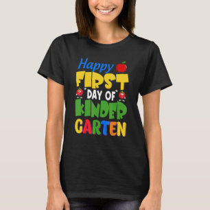 T-shirt Retour à l'école Premier jour de maternelle heureu