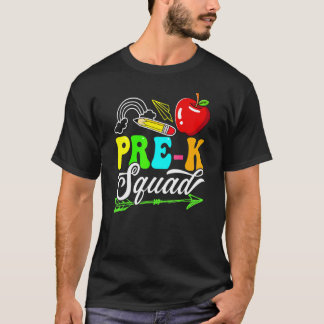T-shirt Retour à l'école premier jour de pré-maternelle éq