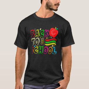T-shirt Retour à l'école Premier jour d'école heureux des