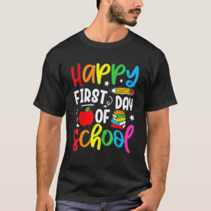 T-shirt Retour à l'école Premier jour d'école heureux Ense