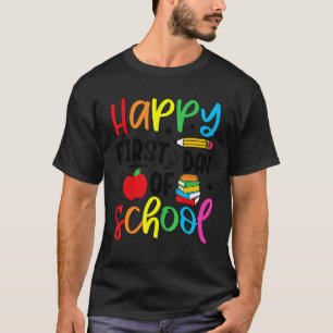 T-shirt Retour à l'école Premier jour d'école heureux Ense