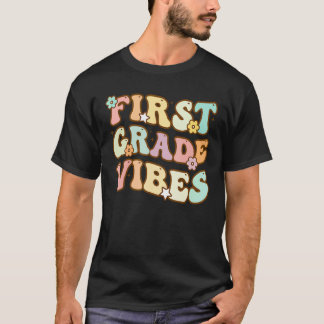 T-shirt Retour à l'école Première année Vibes Élève Enseig