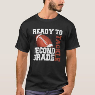 T-shirt Retour À L'École Prêt À S'Attaquer 2E Année 2E Gr