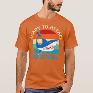 T-shirt Retour à l'école prête à attaquer l'école maternel