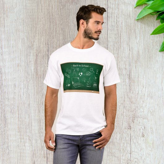 T-shirt Retour à l'école Science Chalkboard Éducation