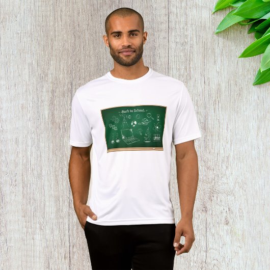 T-shirt Retour à l'école Science Chalkboard Éducation
