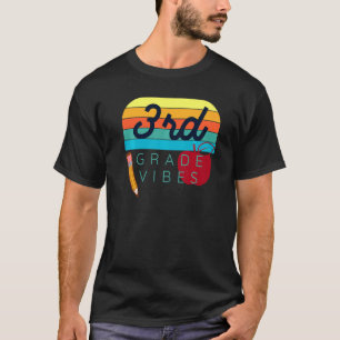 T-shirt Retour À L'École Troisième Année Enseignant Enfant