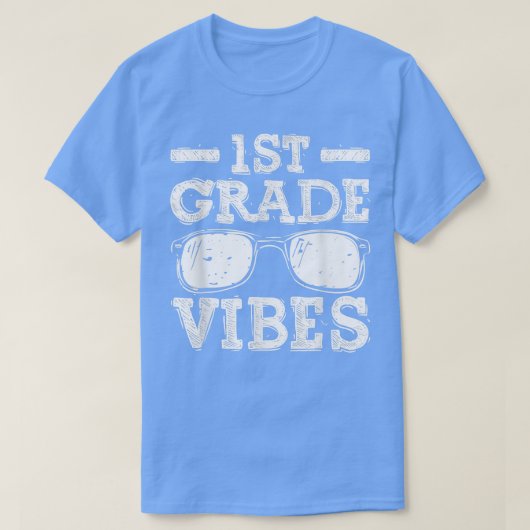 T-shirt Retour À L'École Vibes De 1Ère Année Chemise, Prem (Design devant)
