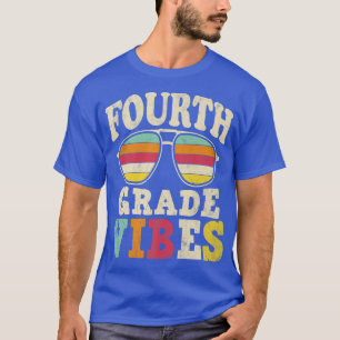 T-shirt Retour À L'École Vibes De 4E Année Chemise, Premie