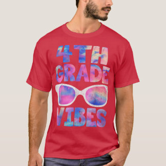 T-shirt Retour À L'École Vibes De 4E Année Chemise Thé De