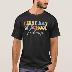 T-shirt Retour À L'École Vibes Joyeux Premier Jour D'École