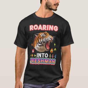 T-shirt Retour À L'Enseignant Étudiant En Tigre De Freshma