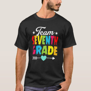T-shirt Retour À L'Équipe De L'École Septième Classe Ensei