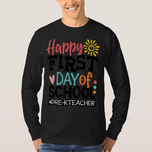 T-shirt Retour À L'Équipe D'École Pre K Squad Pour Enseign (Devant)