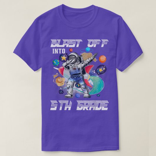 T-shirt Retour À L'Espace Des Astronautes De 5E Année (Design devant)