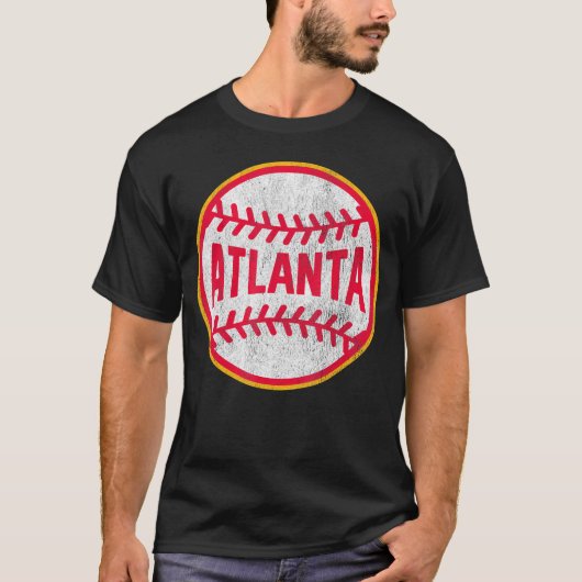 T-shirt Retour au baseball d'Atlanta (Devant)