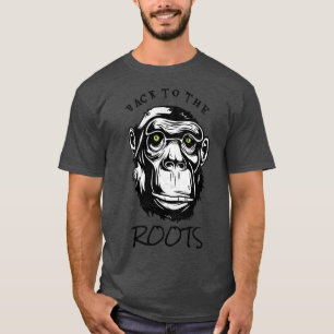 T-shirt Retour Au Primate Monkey Evolution Roots