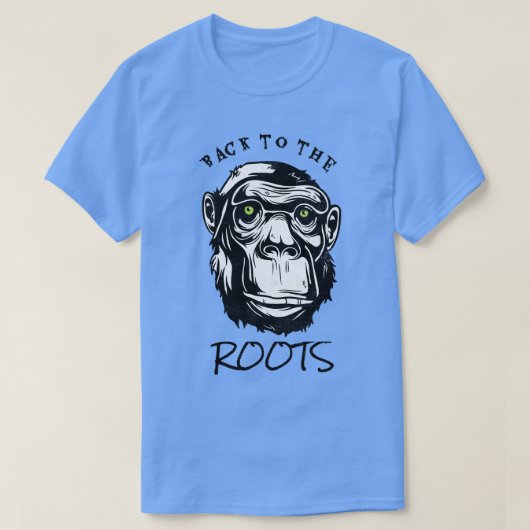 T-shirt Retour Au Primate Monkey Evolution Roots (Design devant)