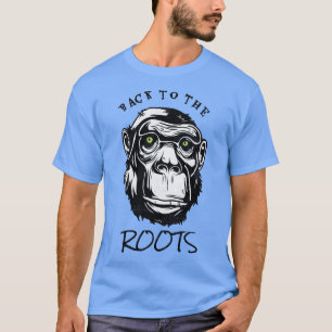 T-shirt Retour Au Primate Monkey Evolution Roots