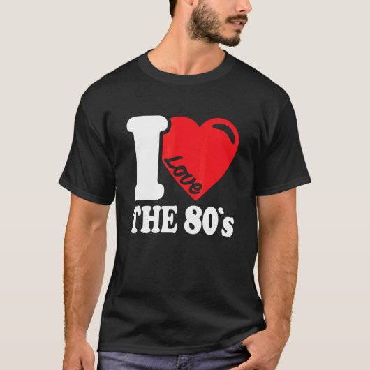 T-shirt Retour Aux Années 80 J'Aime Le Costume Des Années (Devant)