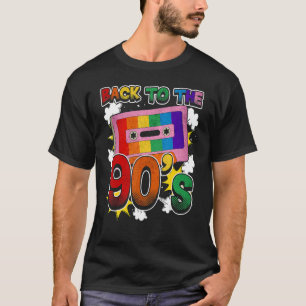 T-shirt Retour aux années 90 90 Disco Radio et Techno Era 