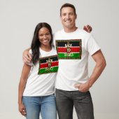 T-shirt Retour aux bases : Kenya Drapeau Thème de la cultu (Unisexe)