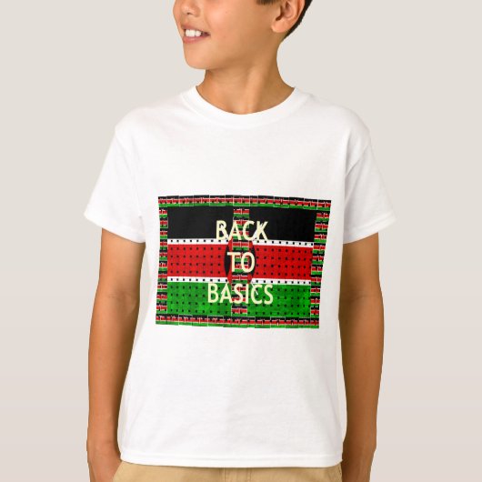 T-shirt Retour aux bases : Kenya Drapeau Thème de la cultu (Devant)