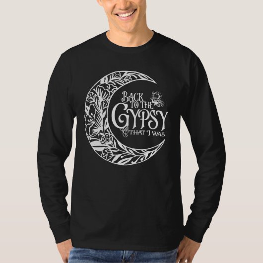 T-shirt Retour Aux Gitans Que J'Étais Hippie Drôle Classiq (Devant)