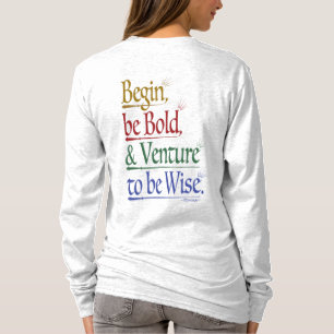 T-shirt Retour - Citation Magique Horace Longues Manches