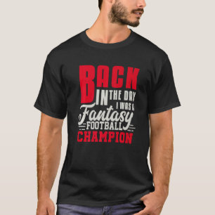 T-shirt Retour Dans La Journée Imaginaire Champion De Foot
