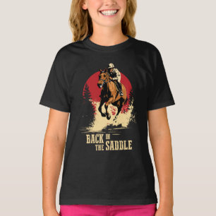 T-shirt Retour Dans La Selle - Course À Cheval