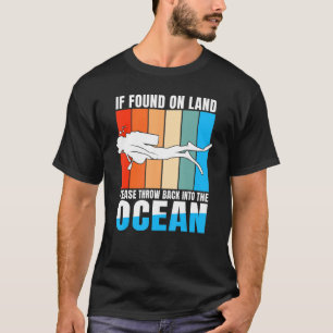 T-shirt Retour Dans L'Océan Pêche À L'Oiseau Poisson À Poi