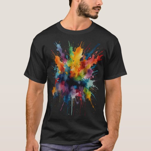 T-shirt retour de couleur (Devant)