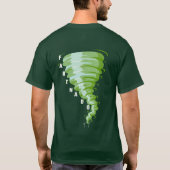 T-shirt Retour de Fartnado gaz vert Tornado Dark Unisex (Dos)