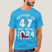 T-SHIRT RETOUR DU BOSS 47 TRUMP 2024 (Devant)