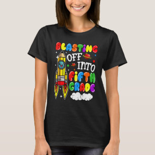 T-shirt Retour En Cinquième Année À L'École