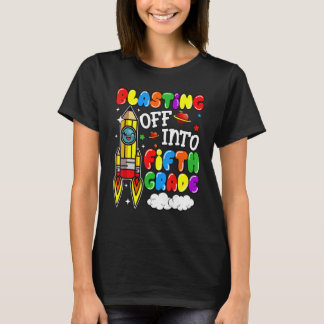 T-shirt Retour En Cinquième Année À L'École