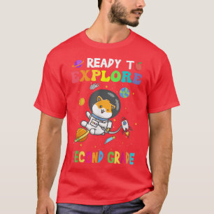 T-shirt Retour En Deuxième Année À L'École Astronaut Espac