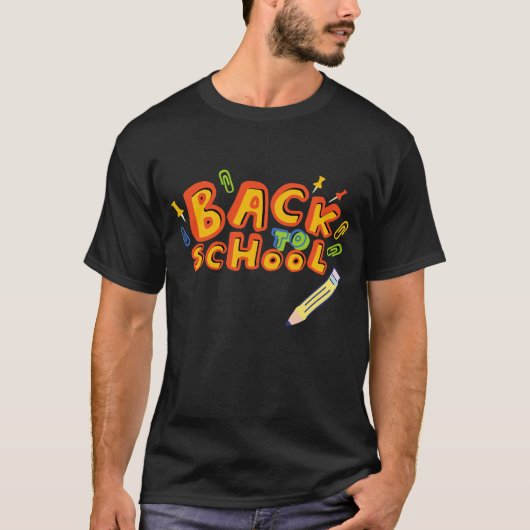 T-shirt Retour en mode école | Étudier Dur, Dream Big Vibe (Devant)