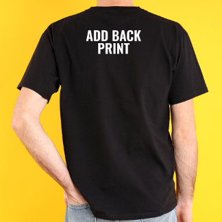 T-shirt Retour Imprimer Mise à niveau à l'arrière Imprimer